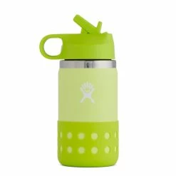 Hydro Flask Kids Trinkflasche Wide Mouth Straw Lid & Boot - Honeydew