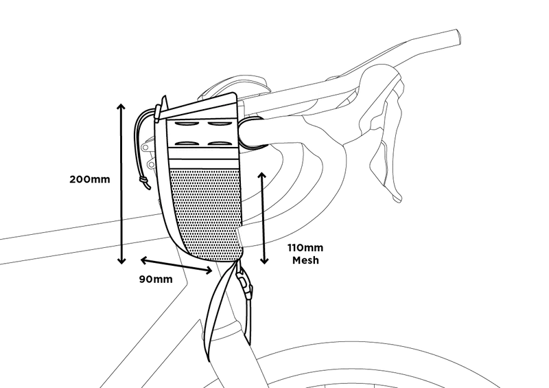 Restrap Adventure Race Vorbautasche - Schwarz – Bild 6