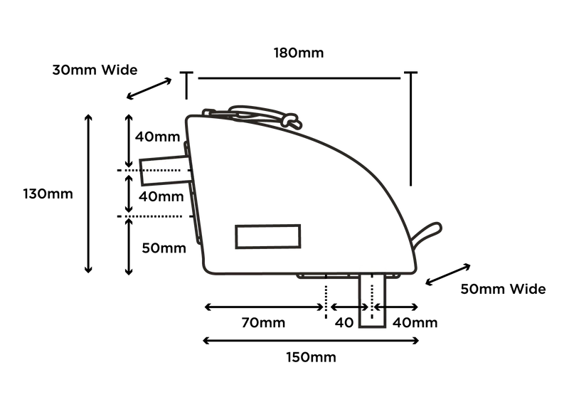 Restrap Rear Top Tube Bag Oberrohrtasche - Schwarz – Bild 6