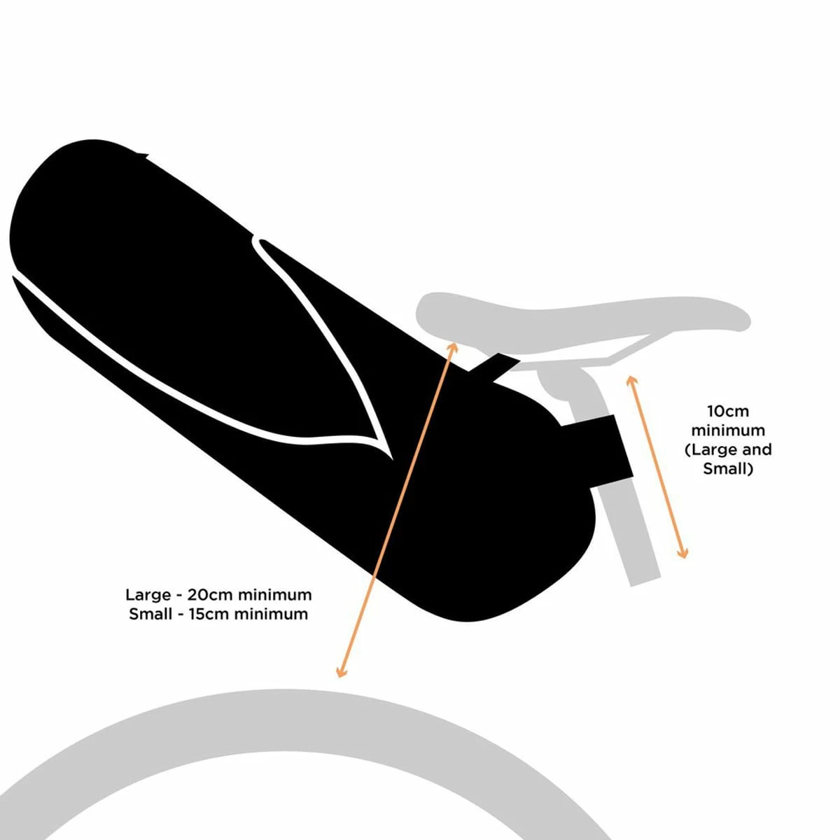 Restrap Satteltasche Mit Drybag - 14 L - Orange – Bild 6