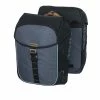 BASIL Doppeltasche Miles Schwarz/grau - 34 Liter