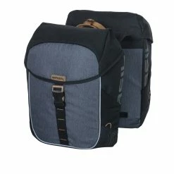BASIL Doppeltasche Miles Schwarz/grau - 34 Liter