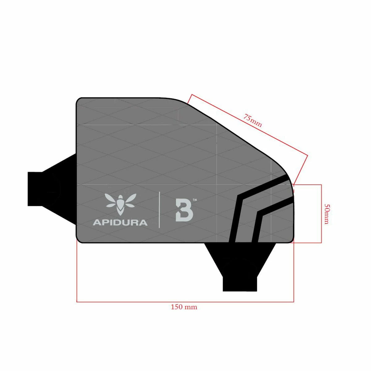 Bombtrack Oberrohrtasche By Apidura - Grau – Bild 4